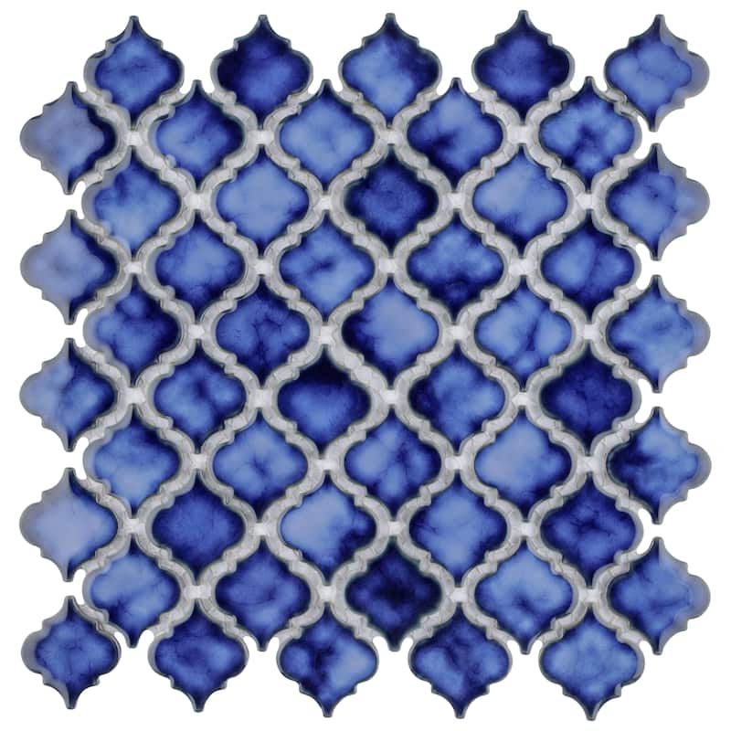 Merola Tile Hudson Tangier Sapphire 12-3/8" x 12-3/8" Porcelain Floor and Wall Tile