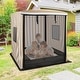 preview thumbnail 2 of 4, Kids Wooden Sandbox w/ Canopy Large Sand Pit w/Mesh Door