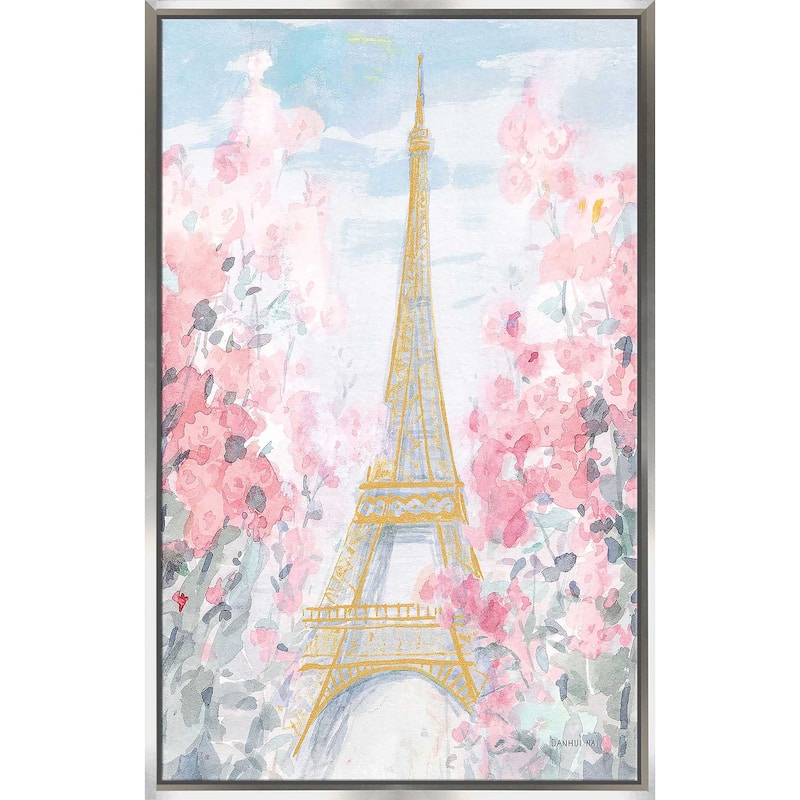 "Pastel Paris III" Print on Floating Canvas