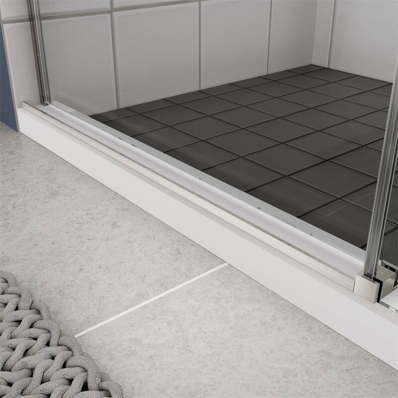 Bathroom Glass Shower Sliding Door with 5/16" Tempered Glass