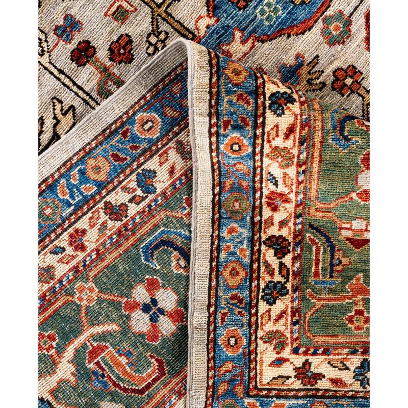 Serapi One-of-a-Kind Hand-Knotted Area Rug - Gray - 8' 1" x 9' 11"