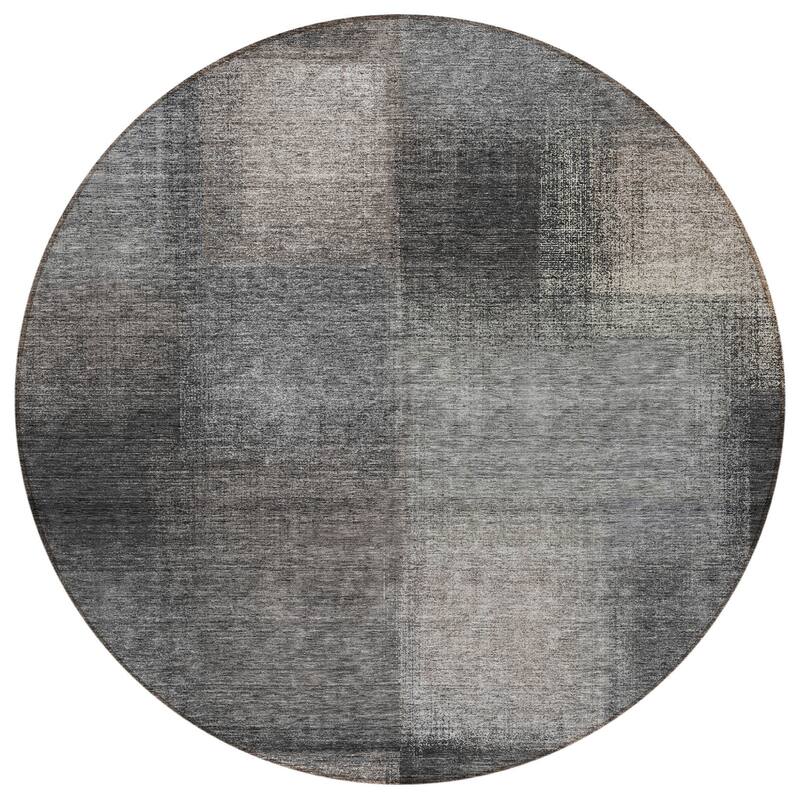 HomeRoots Abstract Transitional Rectangle Outdoor Rug