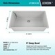 preview thumbnail 5 of 8, Lexicon Granite Composite 32 inch Kitchen sink in Galaxy White - 19x32