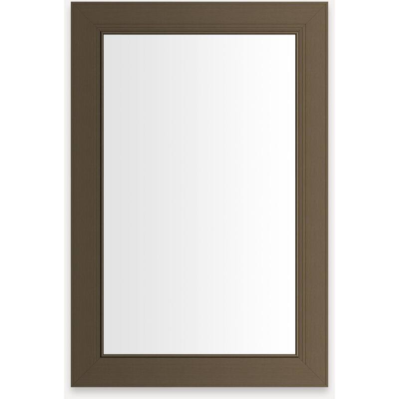 Robern D2C2030D4MESC Main Line 19-1/4" x 30" Framed Single Door - Brushed Bronze - Bronze Finish