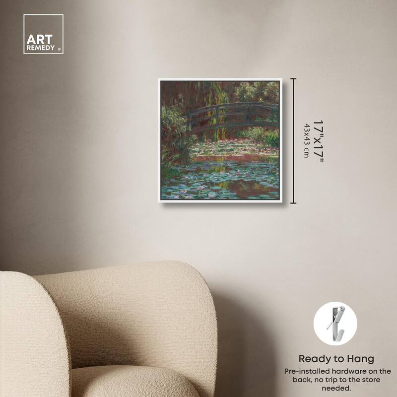 Water Lily Pond Canvas by Art Remedy
