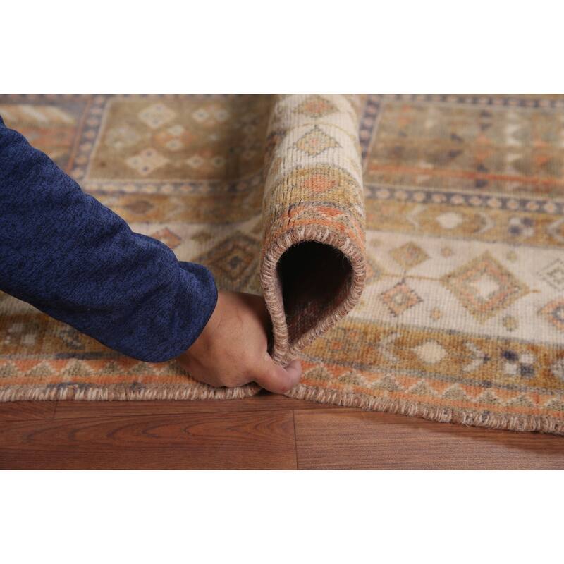 Hand Knotted Oriental 100% Wool Carpet Traditional Garden Design Multi-Colored Bakhtiari Area Rug - 9' 6'' X 6' 5''