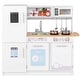 preview thumbnail 1 of 8, Costway Kids Kitchen Play Set with Stove Removable Sink Oven Microwave - See Details White - See Details