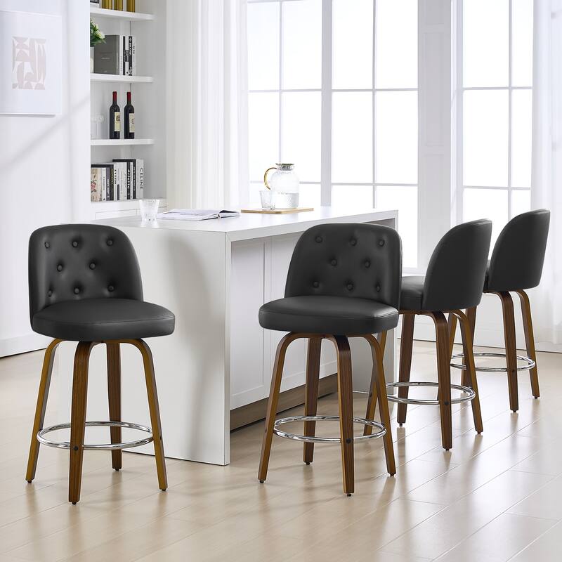 26"/29" Swivel Bar Stools/ Counter Stool with Bentwood Legs