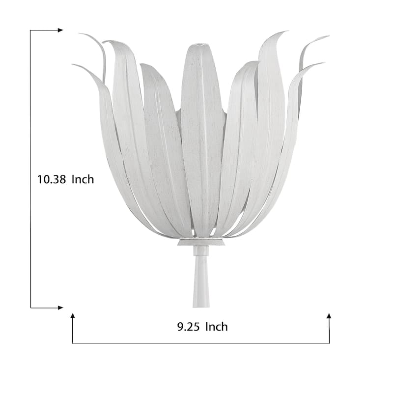 Modern Farmhouse 1-light Maple Leaf Sconce Bathroom Wall Light - N/A