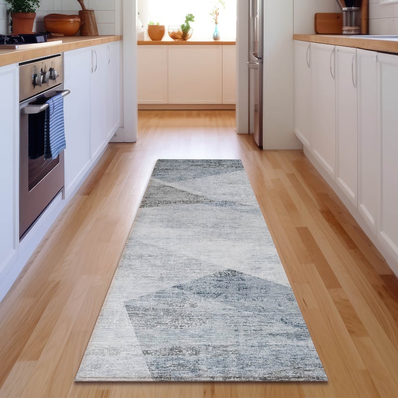 Premium Washable Super Soft Mayfield Rug - Sky - 2' 3" x 7' 6" - Runner