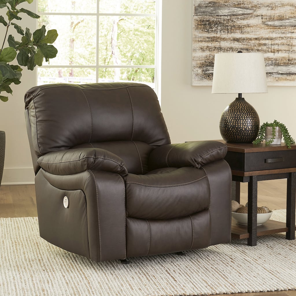 Signature Design by Ashley Leesworth Brown Power Recliner
