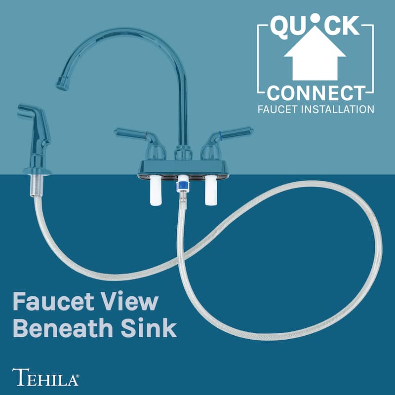 TEHILA Black 16-Gallon Space Saver Utility Sink Laundry Tub with Gooseneck Faucet