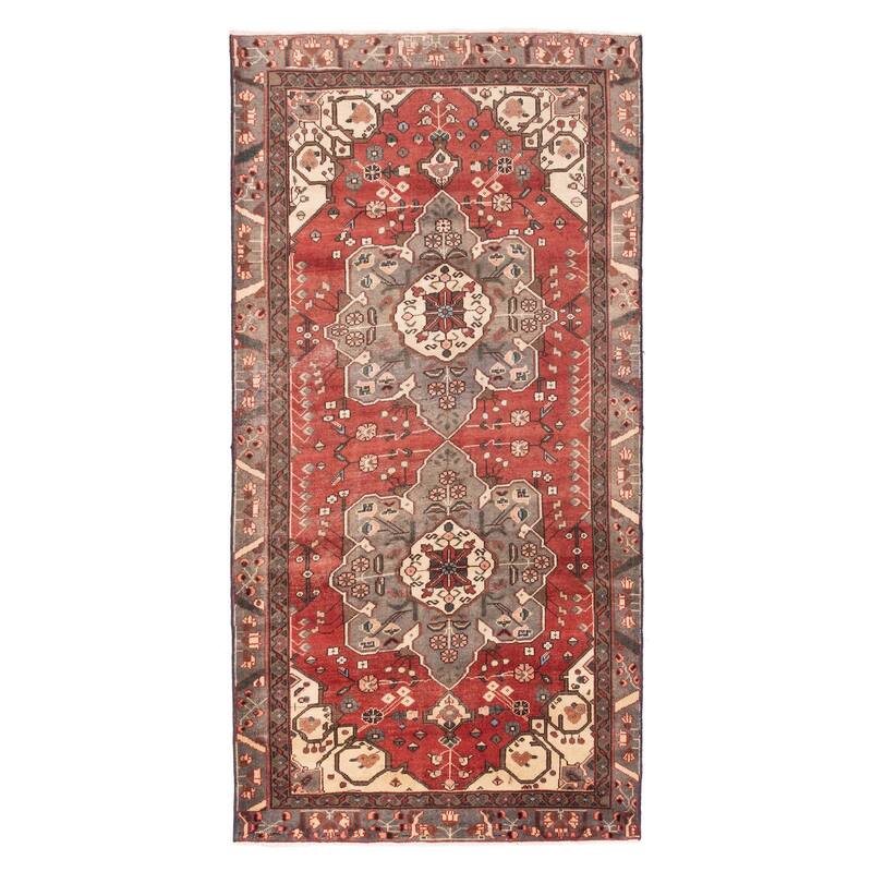 ECARPETGALLERY Hand-knotted Konya Anatolian Red Wool Rug - 4'9 x 9'7