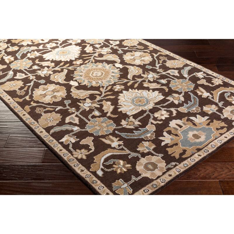 Hand-Tufted Wigton Floral Wool Area Rug