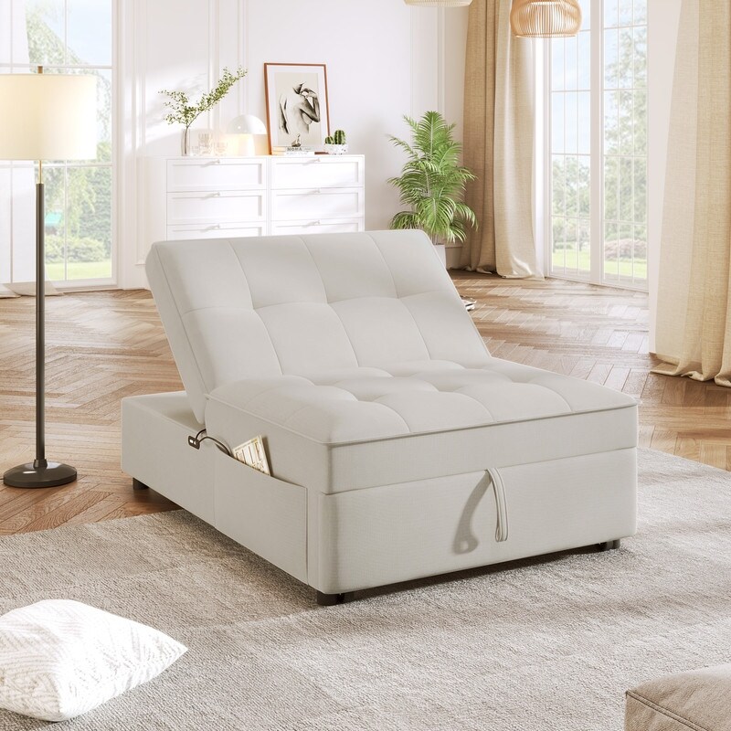 4 in 1 Sofa Bed Chair Bed Multi Function Folding Ottoman Bed
