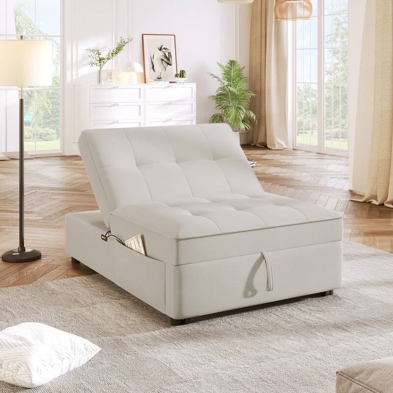 Upgraded Sleeper Chair Bed Sofa Bed,4 in 1 Multi-Function Folding Ottoman Bed