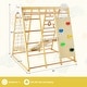 preview thumbnail 6 of 12, Costway 8-in-1 Jungle Gym Playset, Wooden Climber Play Set with Monkey