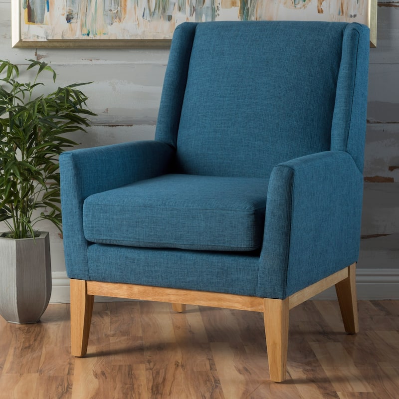 Blue 27.5" Upholstered Accent Chair