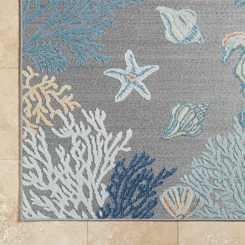 Livabliss Lakeside Coastal Indoor/Outdoor Area Rug