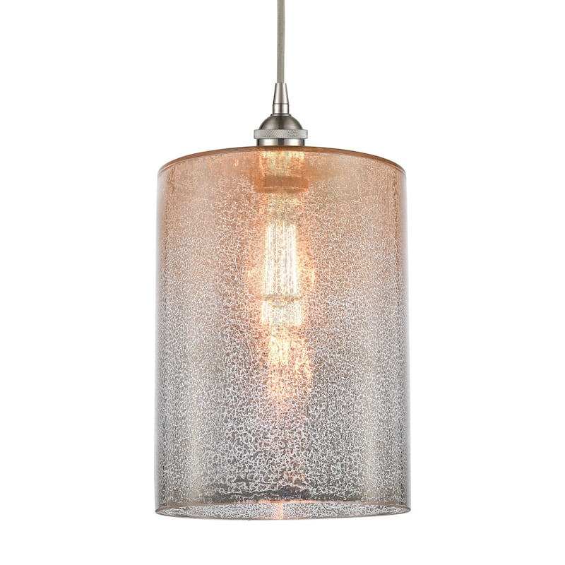 Innovations Lighting 616-1P-16-9-L Cobbleskill Pendant Cobbleskill 9" - Brushed Satin Nickel / Mercury