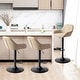 preview thumbnail 44 of 51, Glitzhome Set of 3 Mid-Century Modern Adjustable Swivel Bar Stools - Set of 3