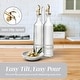 preview thumbnail 95 of 196, COOK WITH COLOR Glass Olive Oil Bottle Dispenser - 2 Pack- 17oz Oil and Vinegar Carafe Decanter