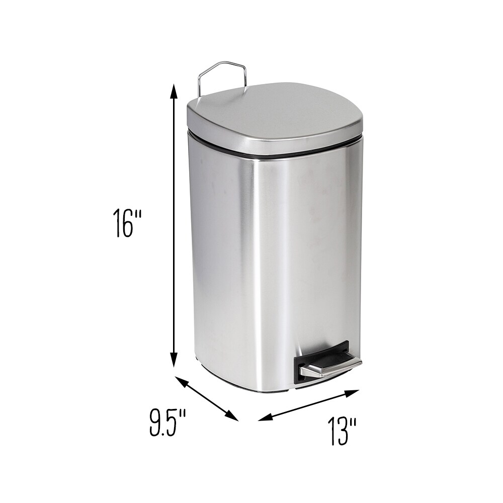 30 Liter Softclose Kitchen Pedal Cube Stainless Steel Garbage Cube.