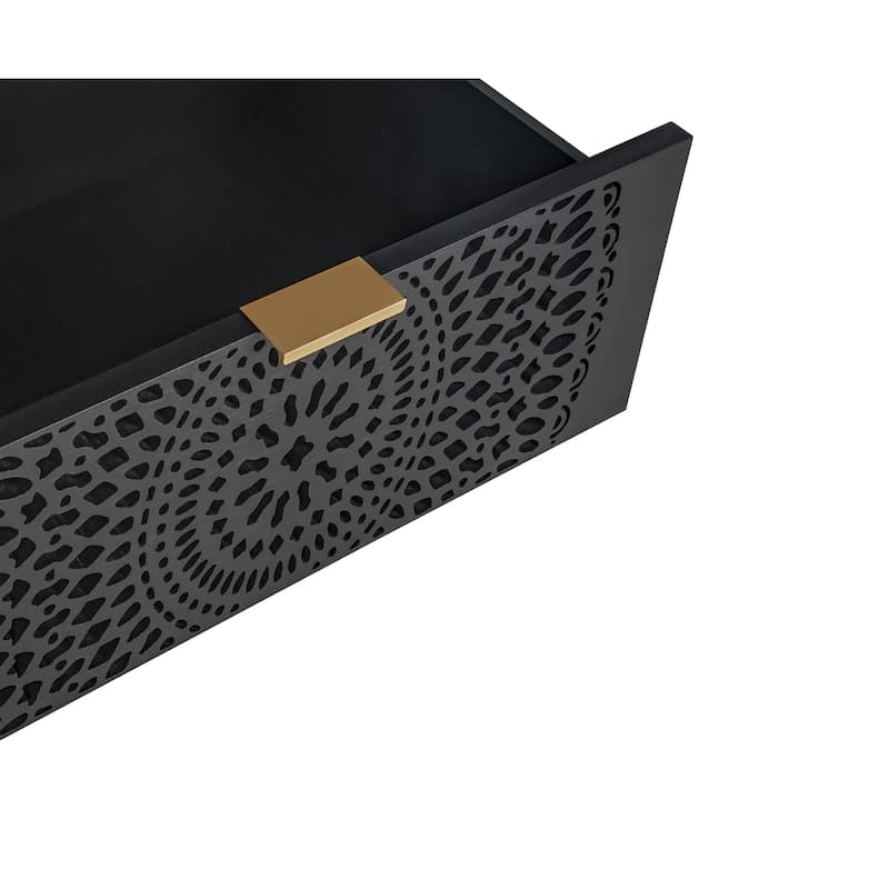 3 Drawer Dresser Storage Chest with Metal Handles