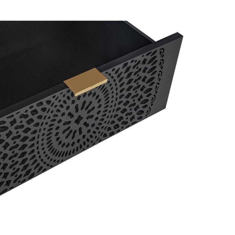 3-Drawer Storage Cabinet with Pine Legs & Metal Handles for Entryway or Bedroom Organization