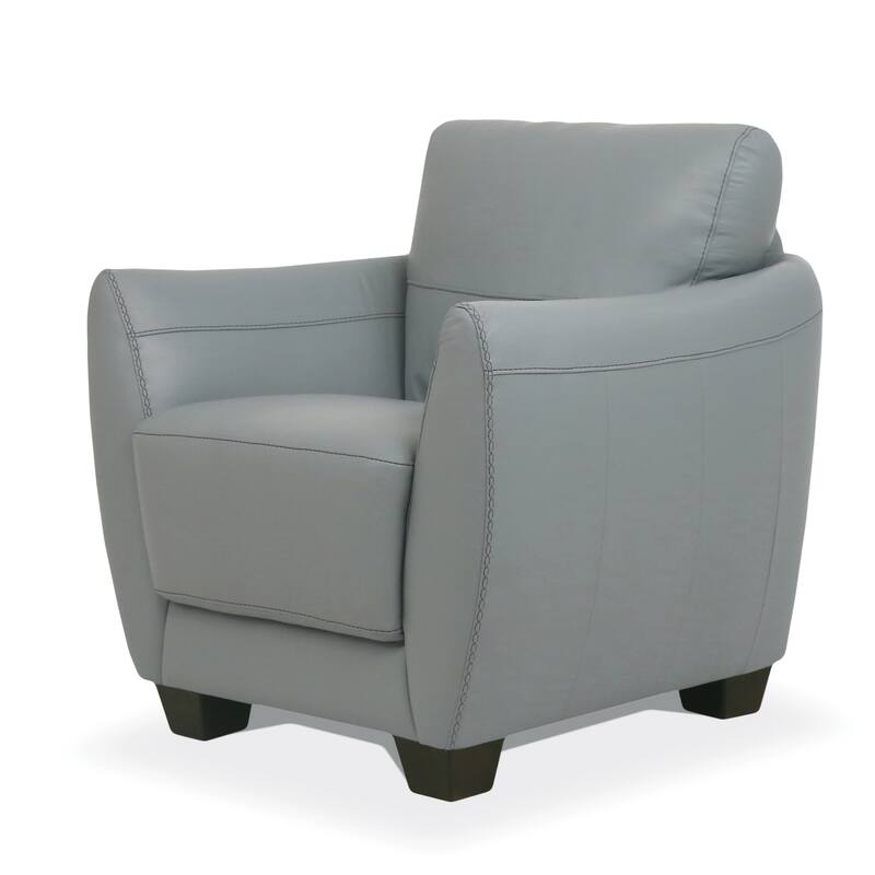 Francine Flared Armrest Accent Chair with Block Leg - Watery