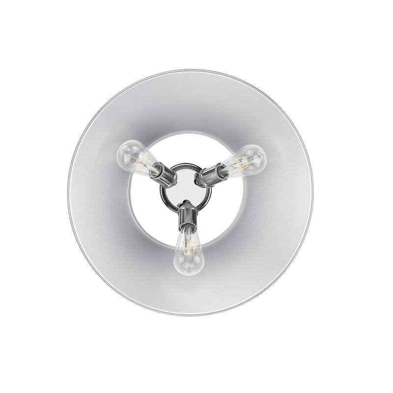 Yep by Golden Lighting Orwell 3-light Flush Mount in Chrome - Silver