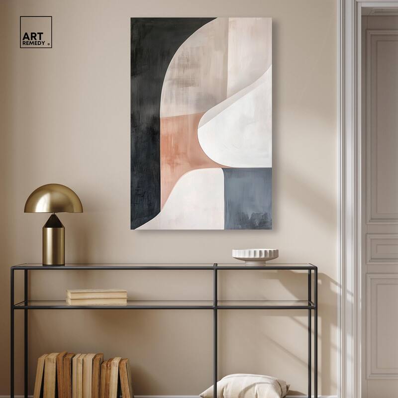 Curved Contour II Canvas by Art Remedy, Gallery Wrapped