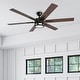 preview thumbnail 1 of 15, 56" Honeywell Kaliza Expresso Bronze Modern LED Ceiling Fan with Light & Remote - 56-inch 56-inch - Espresso - Hardwired