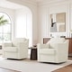 preview thumbnail 1 of 101, Modern Swivel Upholstered Armchair Accent chair Set of 2