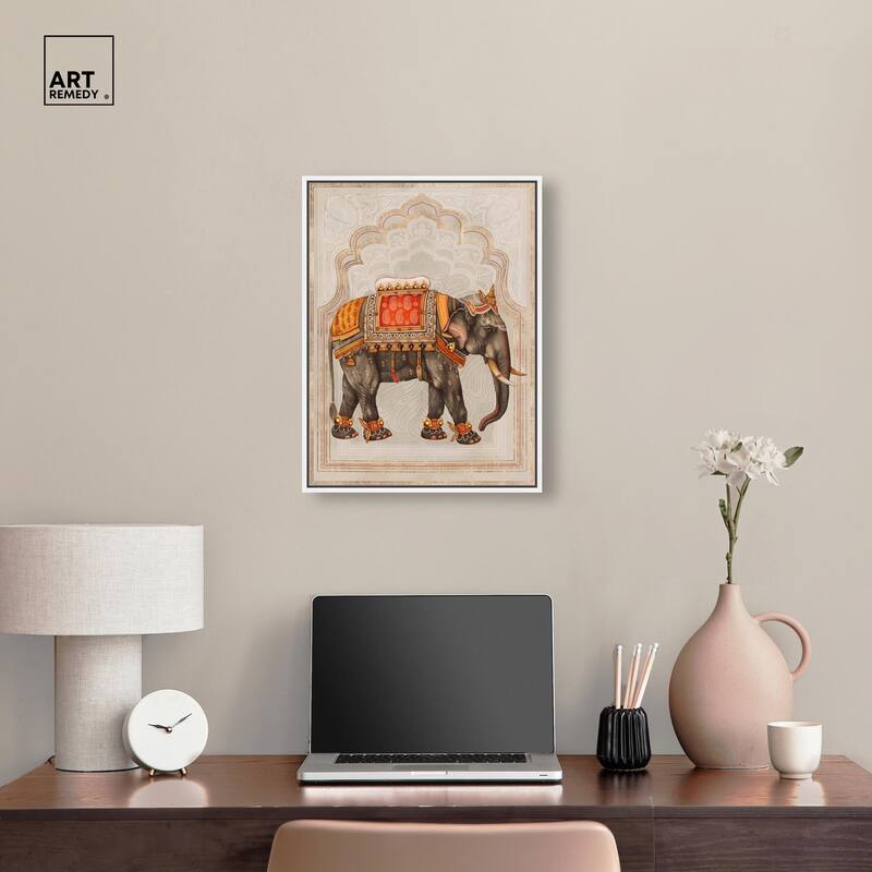 Elephant Queen Canvas by Art Remedy