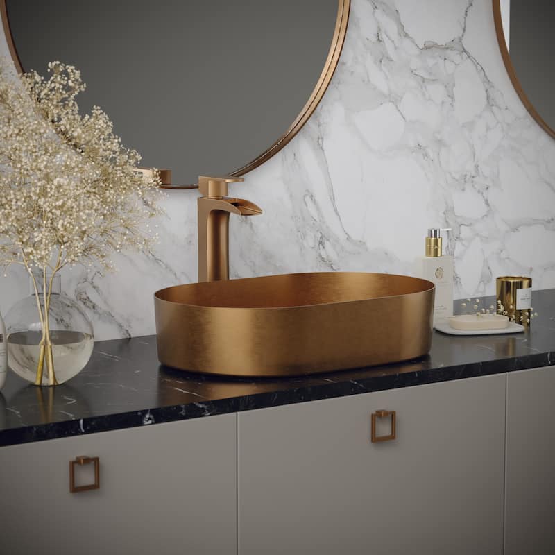 Karran Cinox Stainless Steel Oval Vessel Sink