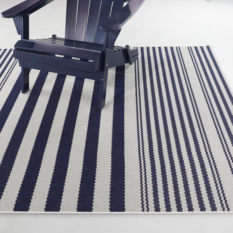Marius Striped Indoor/Outdoor Area Rug