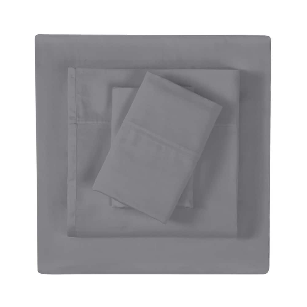 Vince Camuto Solid 400TC Percale 4 Piece Sheet Set