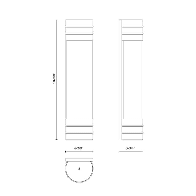 Alora Lighting WV348218 Willard 2 Light 19" Tall Wall Sconce