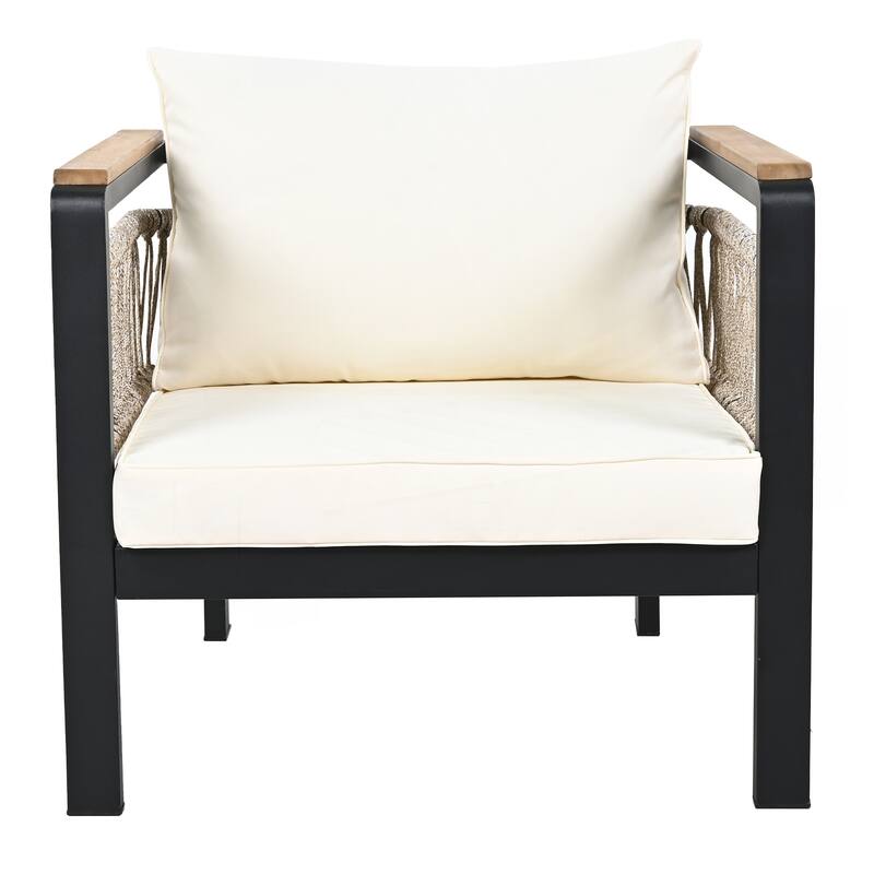 4 Pieces Outdoor Sectional Sofa Set