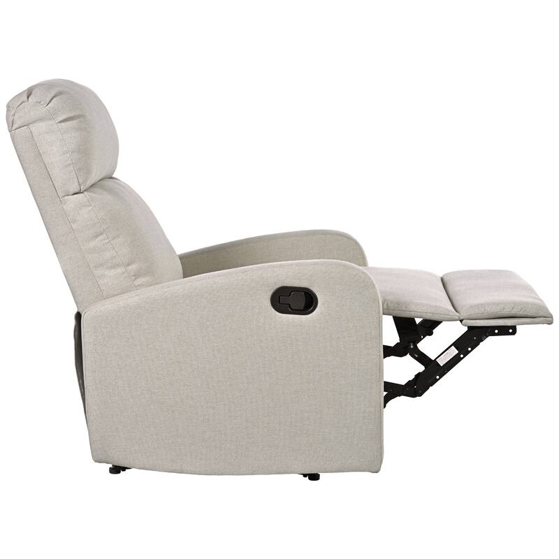 Modern Lounge Chaise Chair, Home Theater Manual Recliner Chair, Accent Chair with Three Adjustable Angles