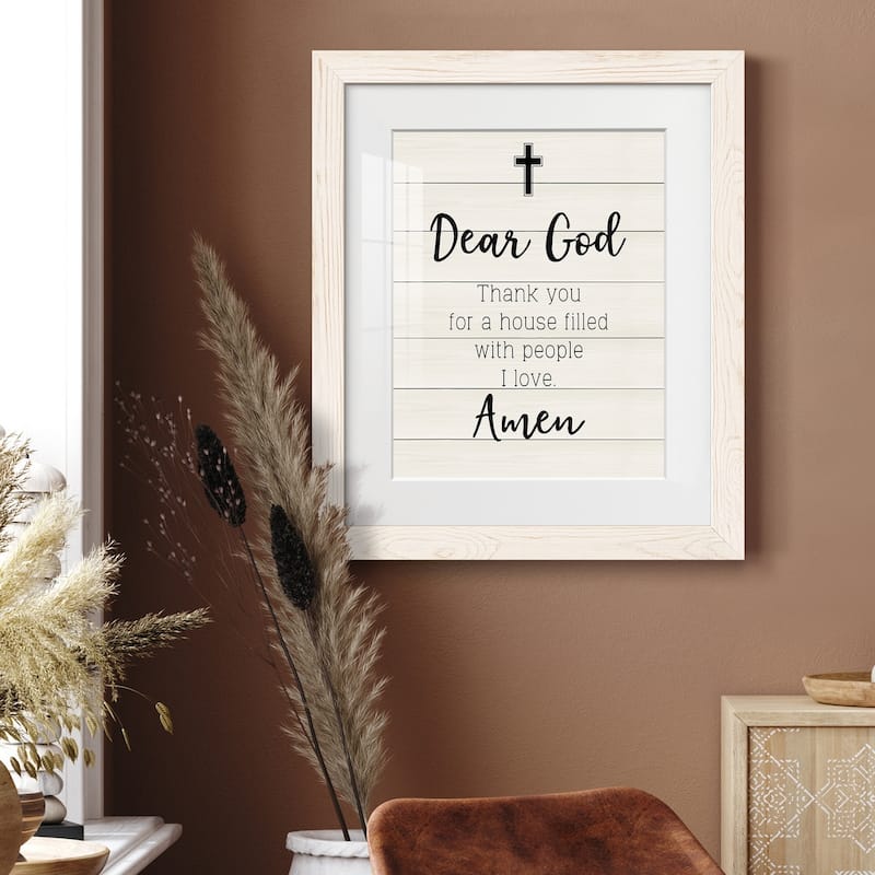 Dear God-Premium Framed Print - Ready to Hang