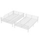 preview thumbnail 21 of 34, Metal Bunk Bed for Teens and Adults White Space Saving Noise Reduction