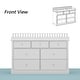 preview thumbnail 7 of 14, White Baby Changing Table Dresser with 7 Drawers Nursery Storage Cabinet for Infant Essentials Chest