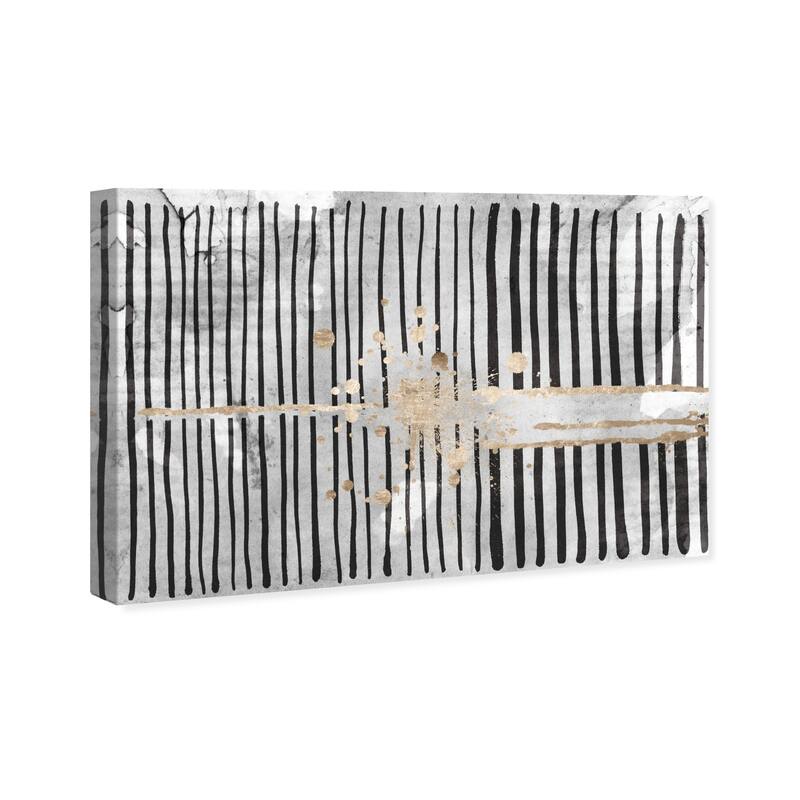 Wynwood Studio Canvas Abstract Love Forcefield Night Black and Modern & Contemporary Wall Art Canvas Print