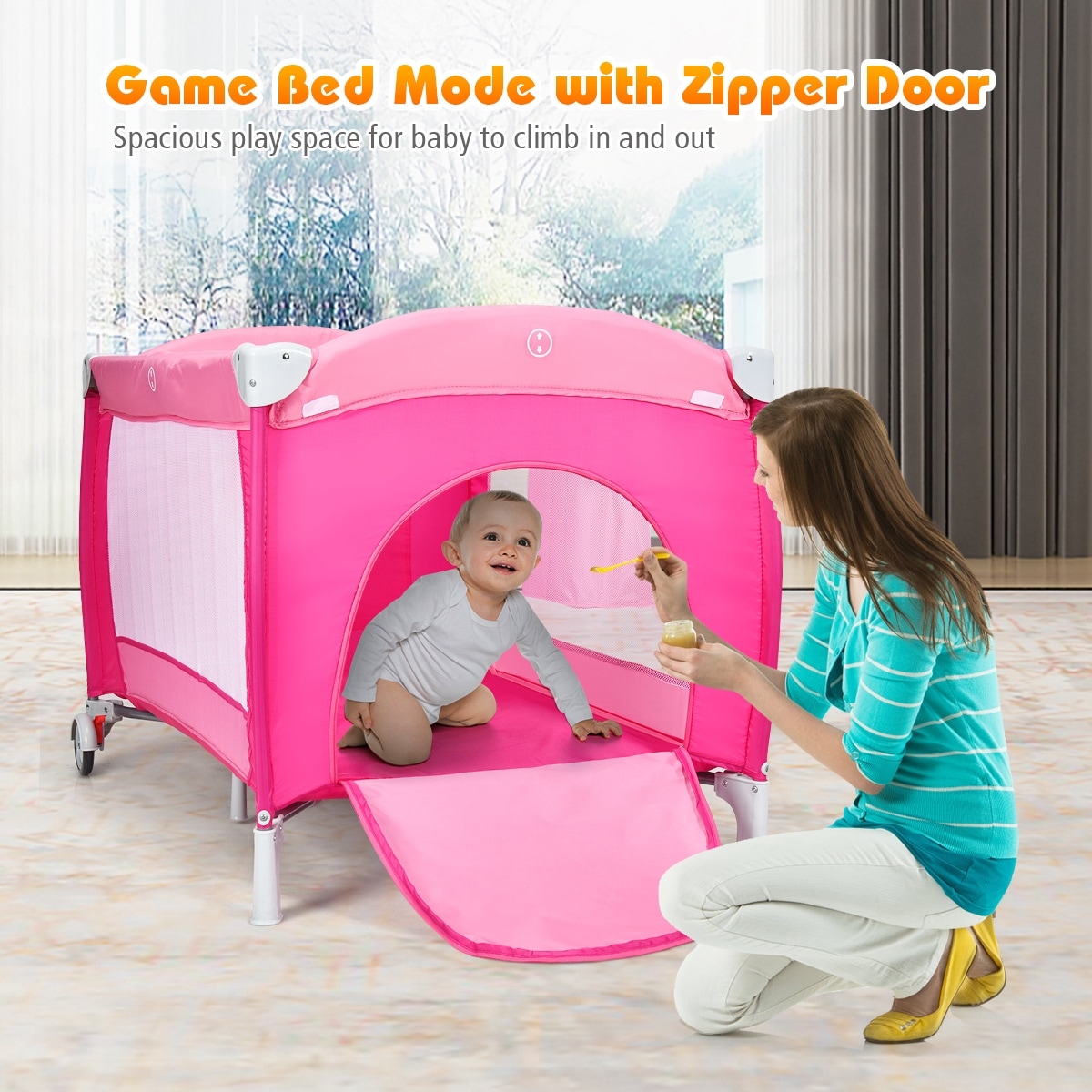 meowzers portable baby bed