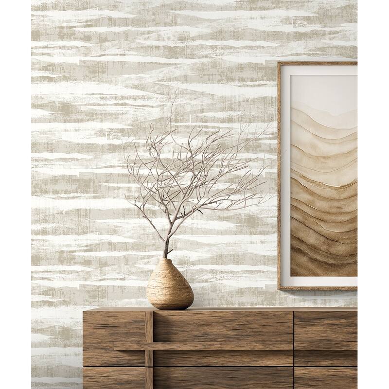 Seabrook Designs Nebulite Abstract Non-Woven Unpasted Wallpaper