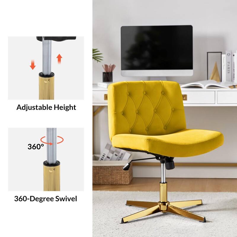 Alfons 360-Degree Swivel & Height Adjustable Task Chair by HULALA HOME