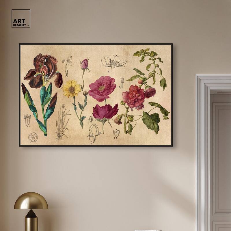Blossoming Florals Canvas by Art Remedy