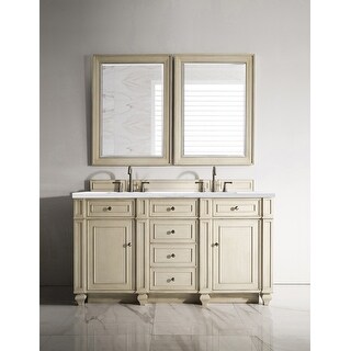 James Martin Vanities Bristol 60" Double Vanity, Vintage Vanilla